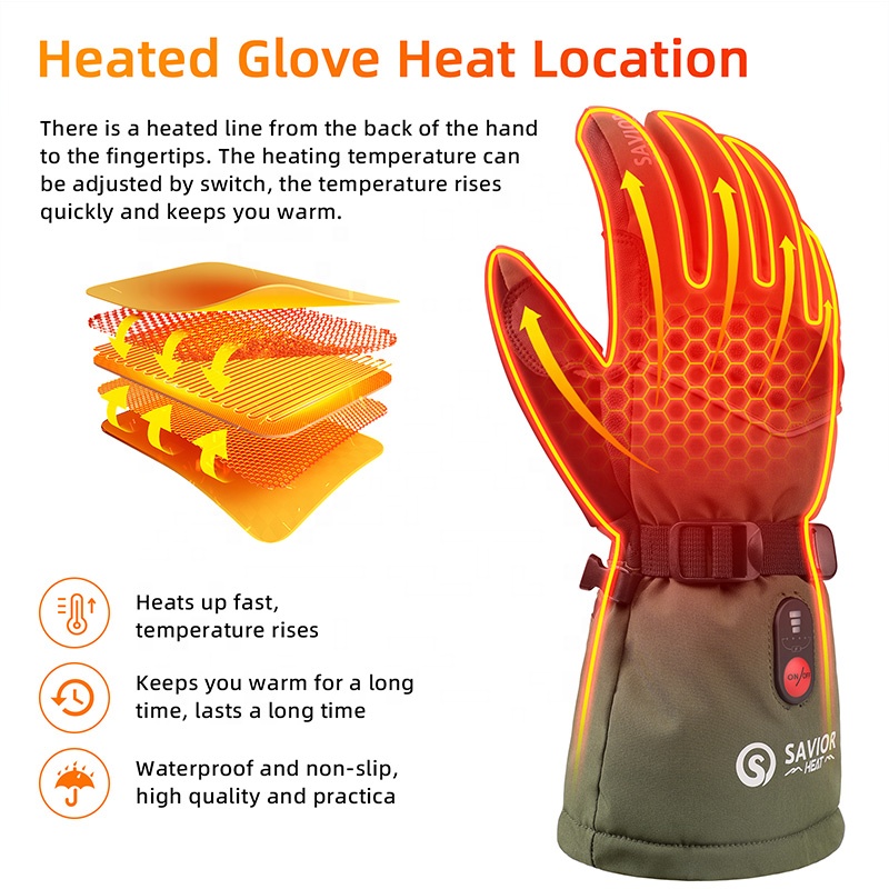 Yeşil 7.4V 3000mAh Dış Mekan S - Ski Glove Waterproof incelemesi ve fiyatı